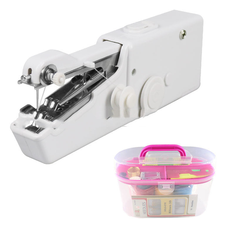 Handheld Portable Electric Sewing Machine Set Mini Household Handy Stitch Handheld Electric Sewing Machine