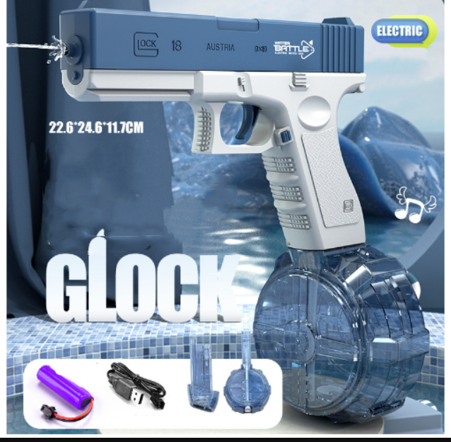 2023 Glock Electric Water Toy Gun Spray Blaster Pistol Airsoft Summer Toys Swimming Poor Game Weapon Pistola For Kids