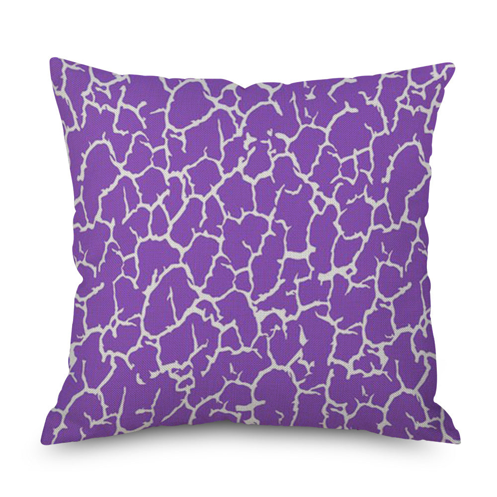 Purple Series Pattern Linen Pillowcase