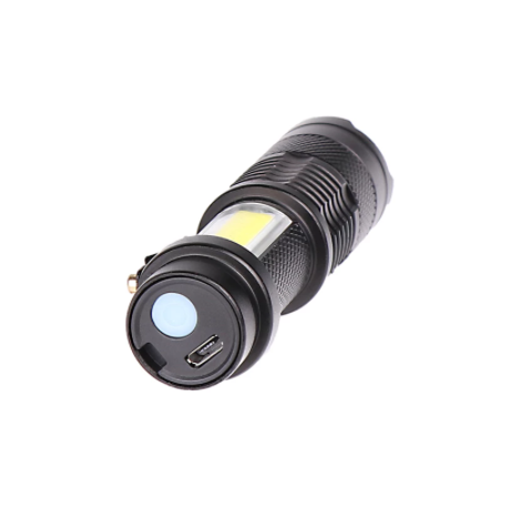 New SK68-COB Small Flashlight LED Mini Portable Flashlight Outdoor Glare Zoom LED Flashlight