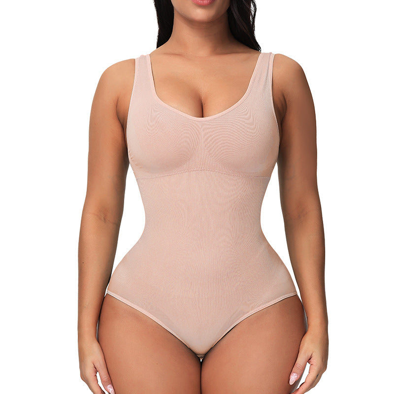 European And American Corset Women's Seamless One-piece Bodysuit