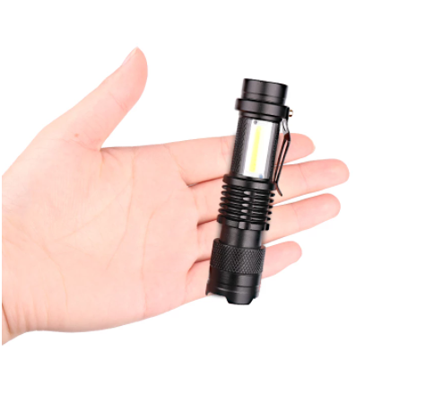 New SK68-COB Small Flashlight LED Mini Portable Flashlight Outdoor Glare Zoom LED Flashlight